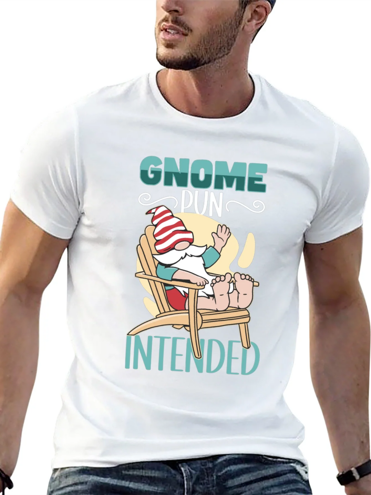 Gnome Pun Intended Graphic Tee product image 12