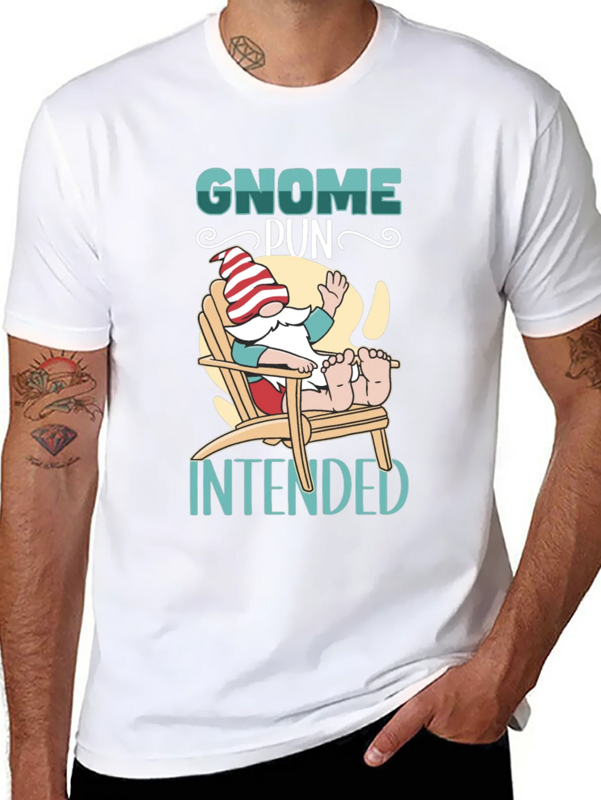 Gnome Pun Intended Graphic Tee product image 7