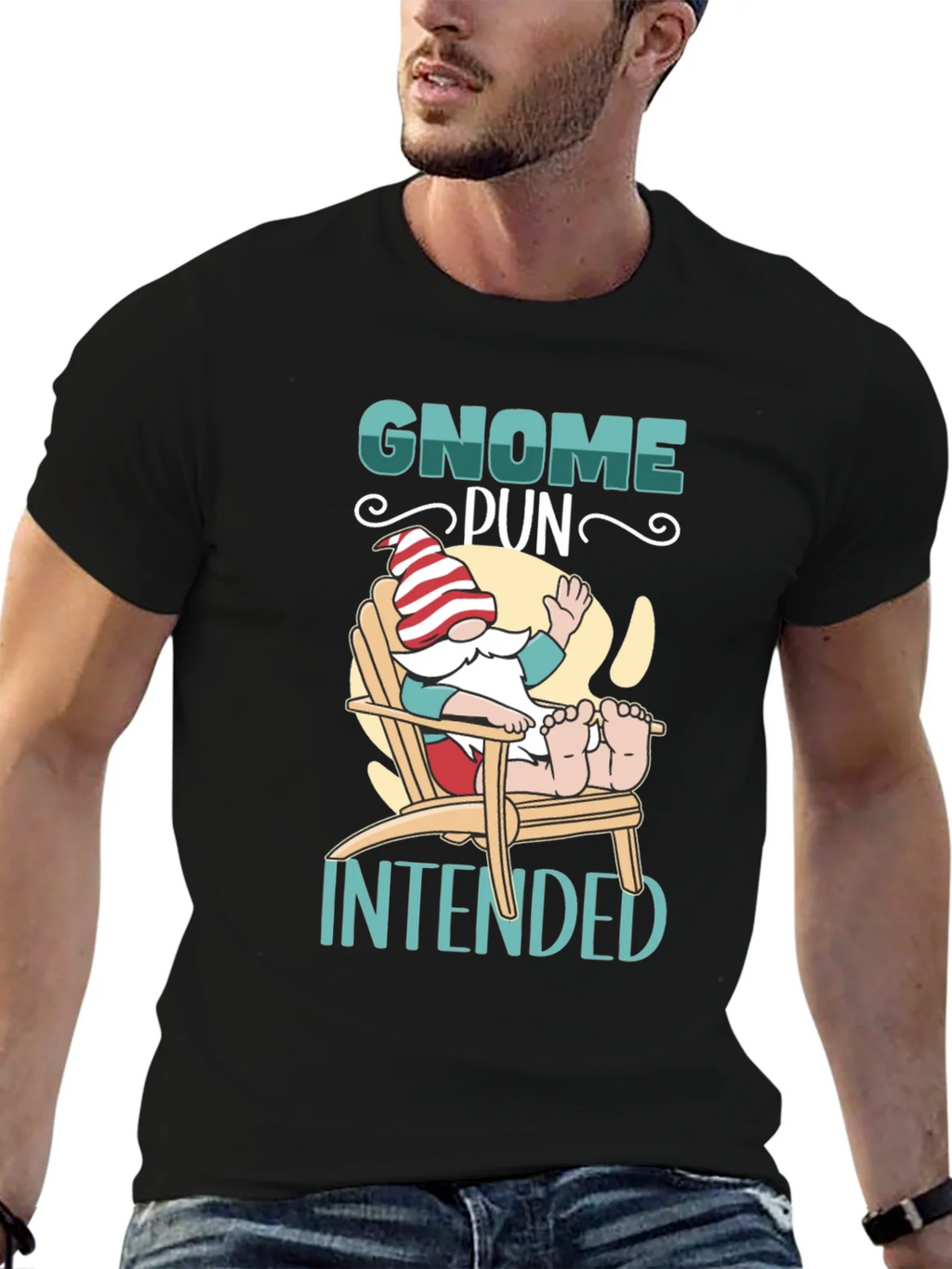 Gnome Pun Intended Graphic Tee product image 6