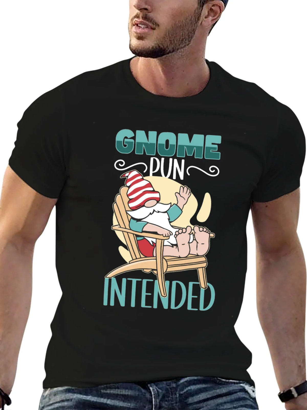 Gnome Pun Intended Graphic Tee product image 6