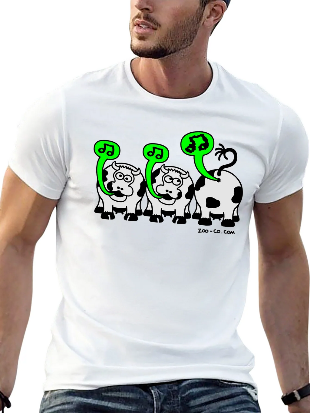 Singing Cow Graphic Tee - Black Unisex T-Shirt product image 8