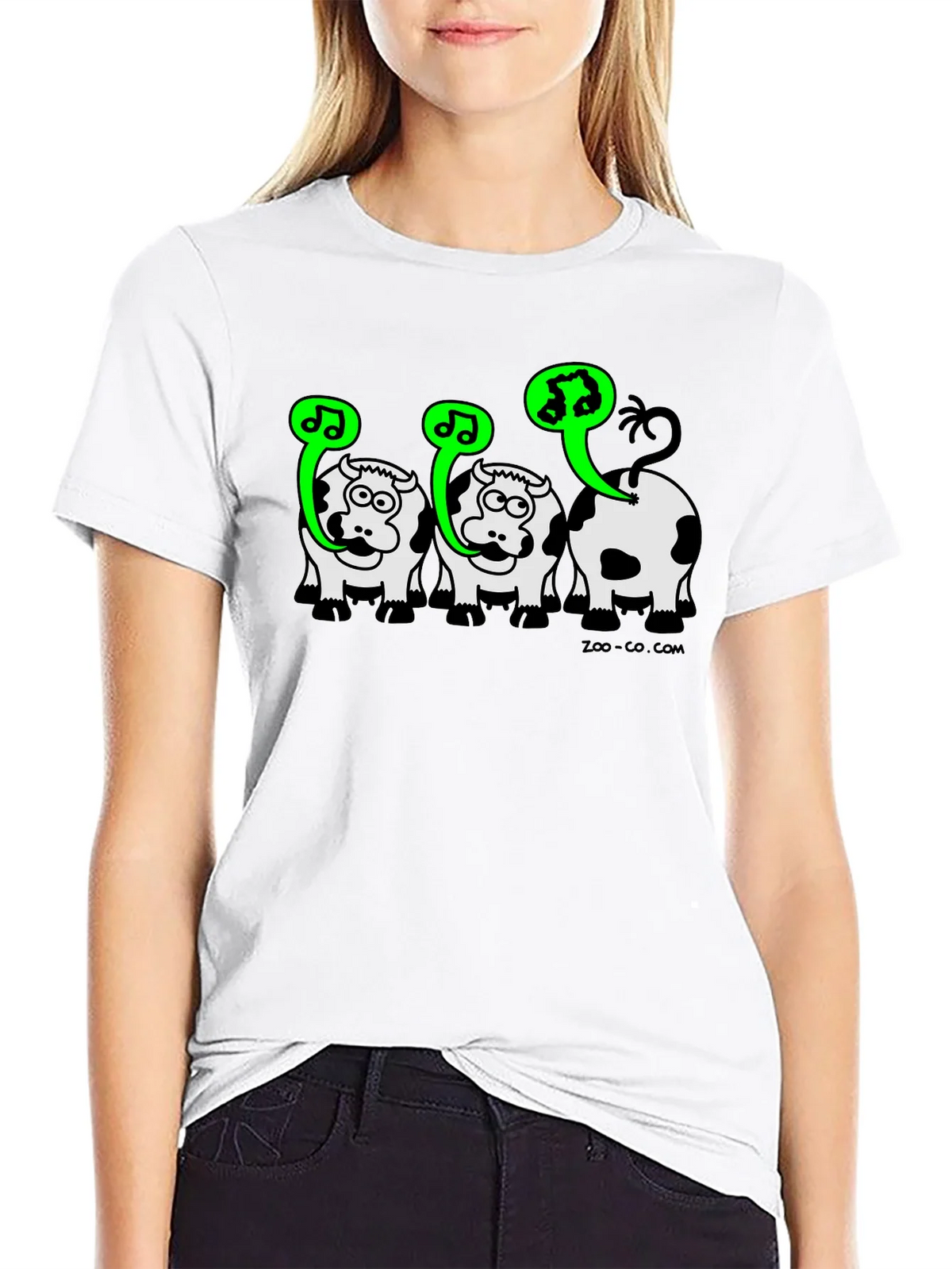Singing Cow Graphic Tee - Black Unisex T-Shirt product image 5