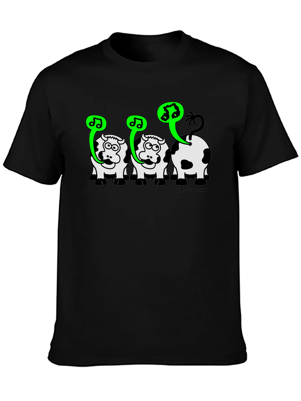Singing Cow Graphic Tee - Black Unisex T-Shirt product image 2
