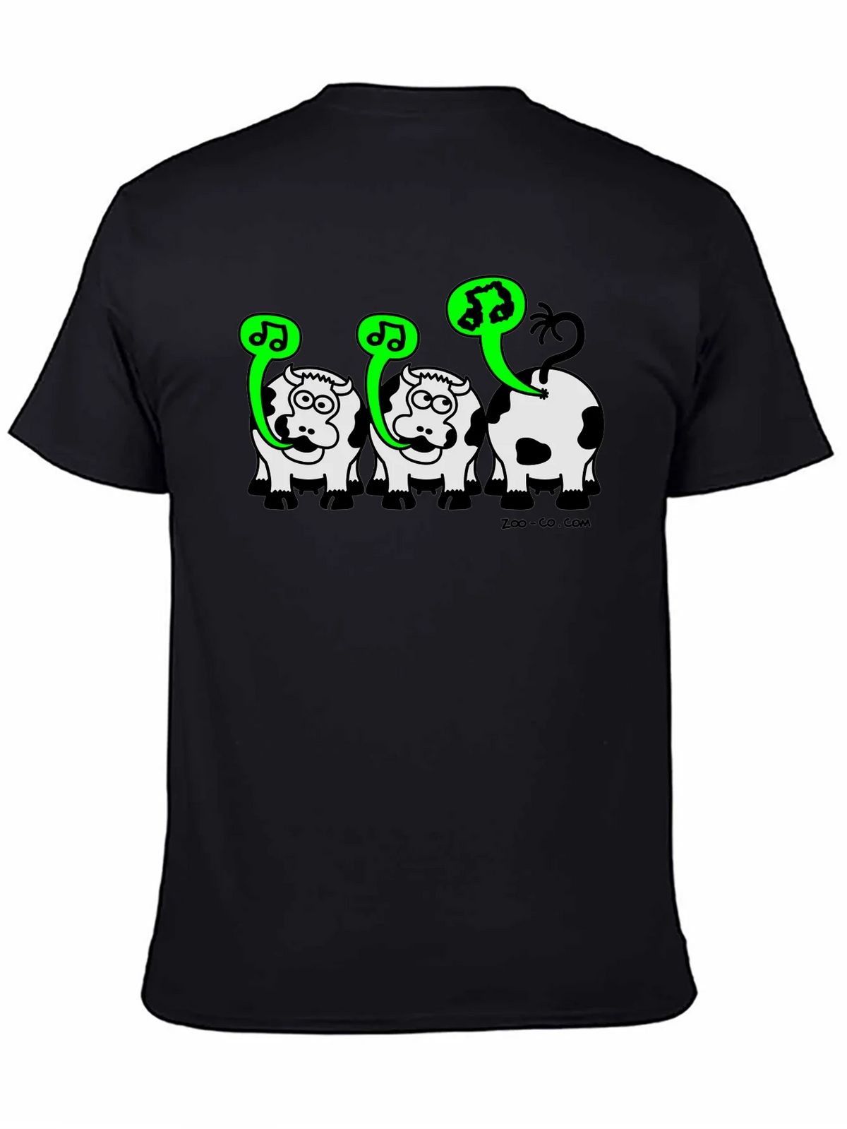 Singing Cow Graphic Tee - Black Unisex T-Shirt product image 3
