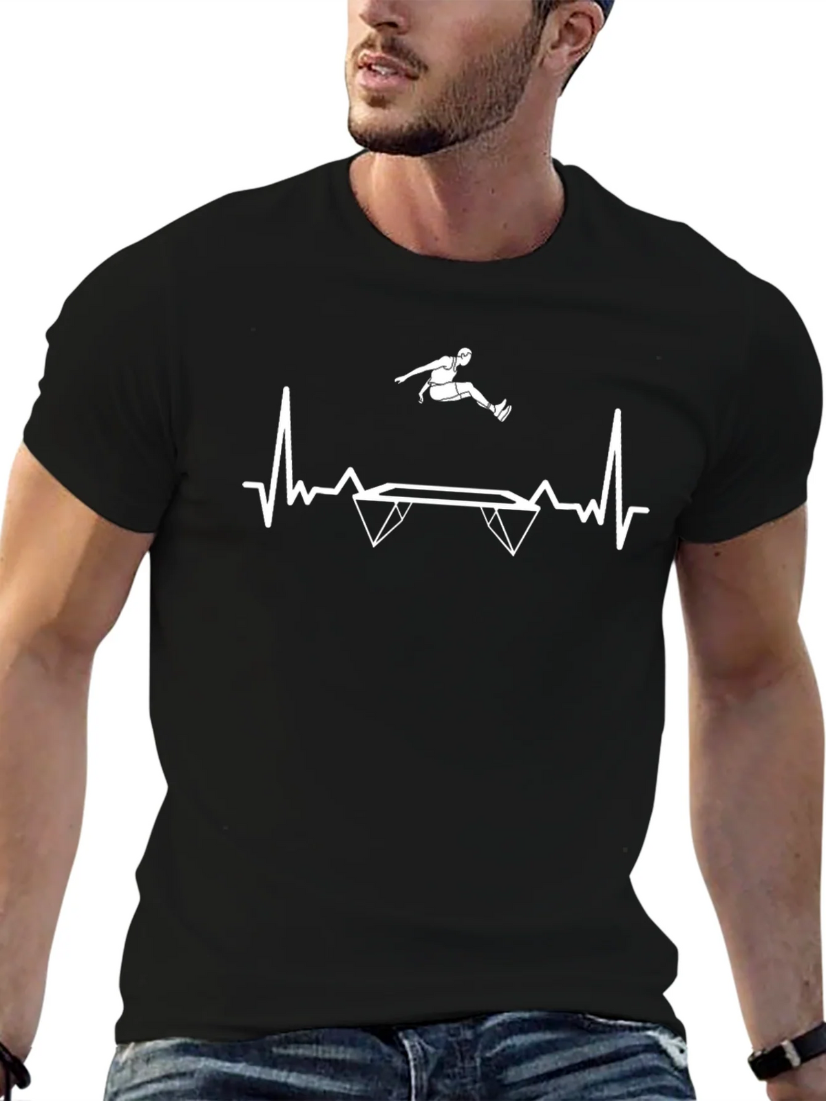 Trampoline Heartbeat T-Shirt - Athletes Passion product image 6