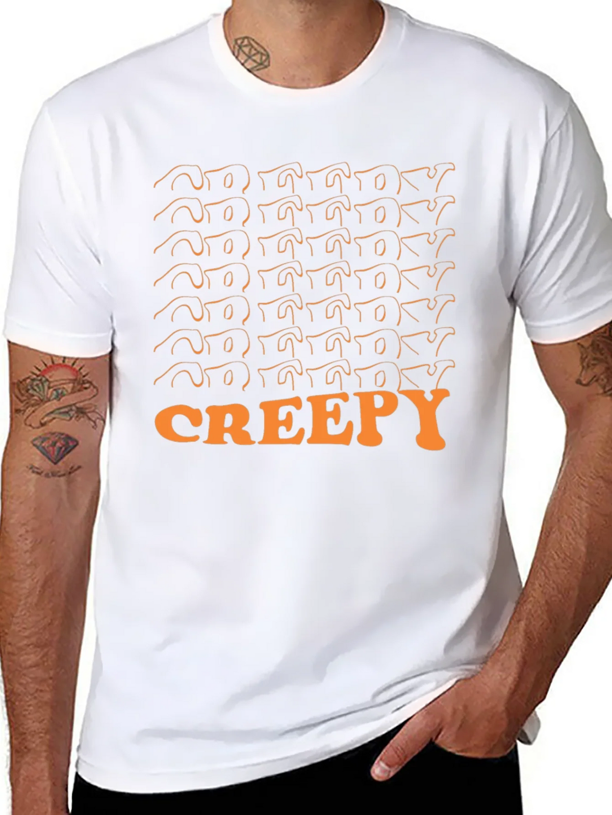 Creepy Stacked T-Shirt product image 7