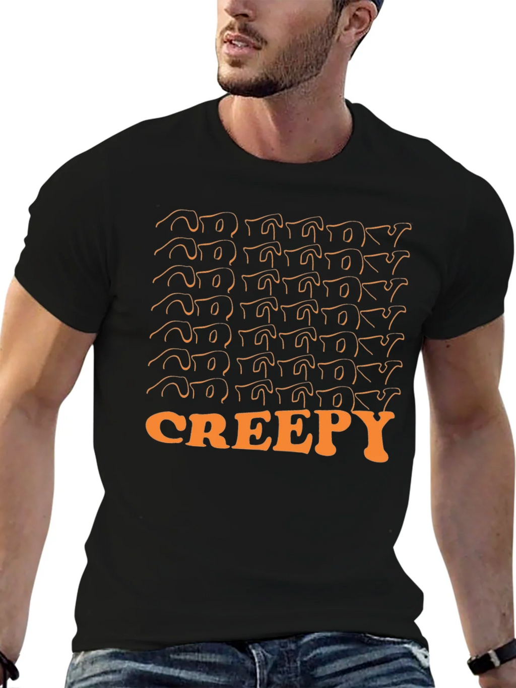 Creepy Stacked T-Shirt product image 6