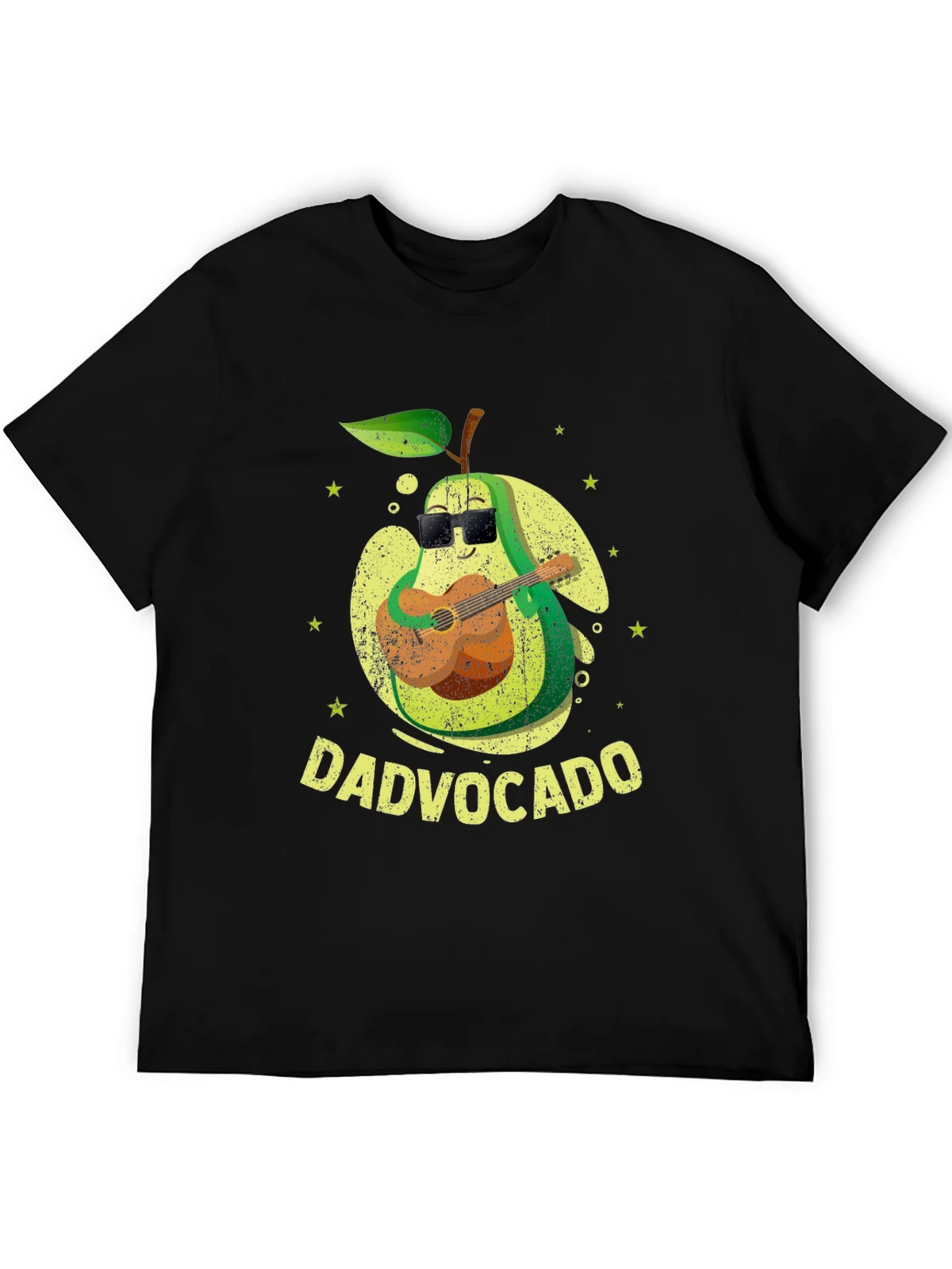 Dad-vocado T-Shirt: Avocado Playing Guitar - Fathers Day Tee product image 5