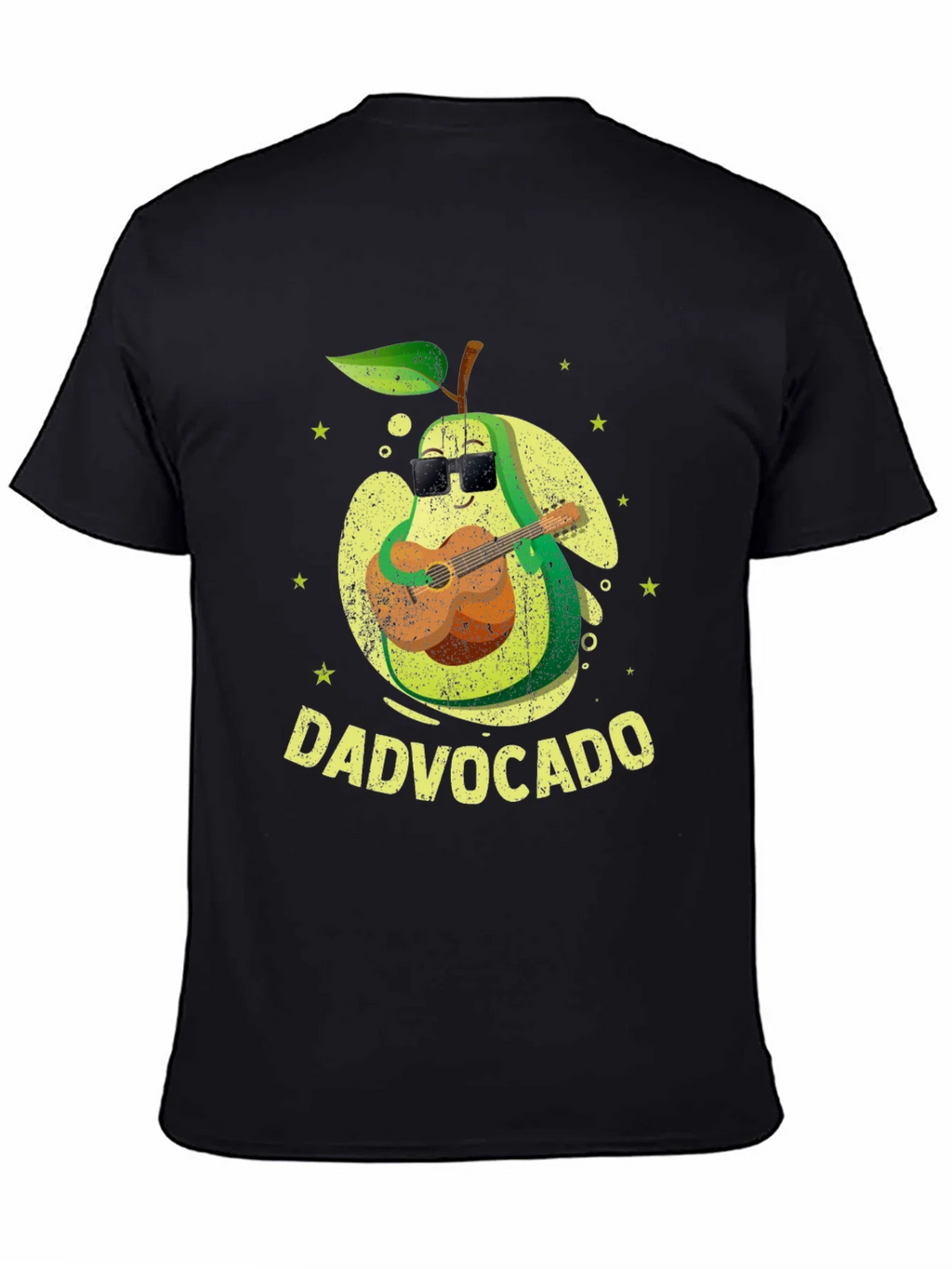 Dad-vocado T-Shirt: Avocado Playing Guitar - Fathers Day Tee product image 4