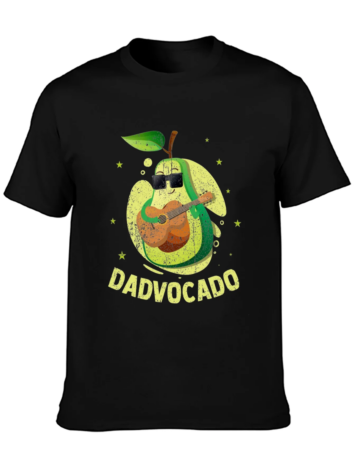 Dad-vocado T-Shirt: Avocado Playing Guitar - Fathers Day Tee product image 3