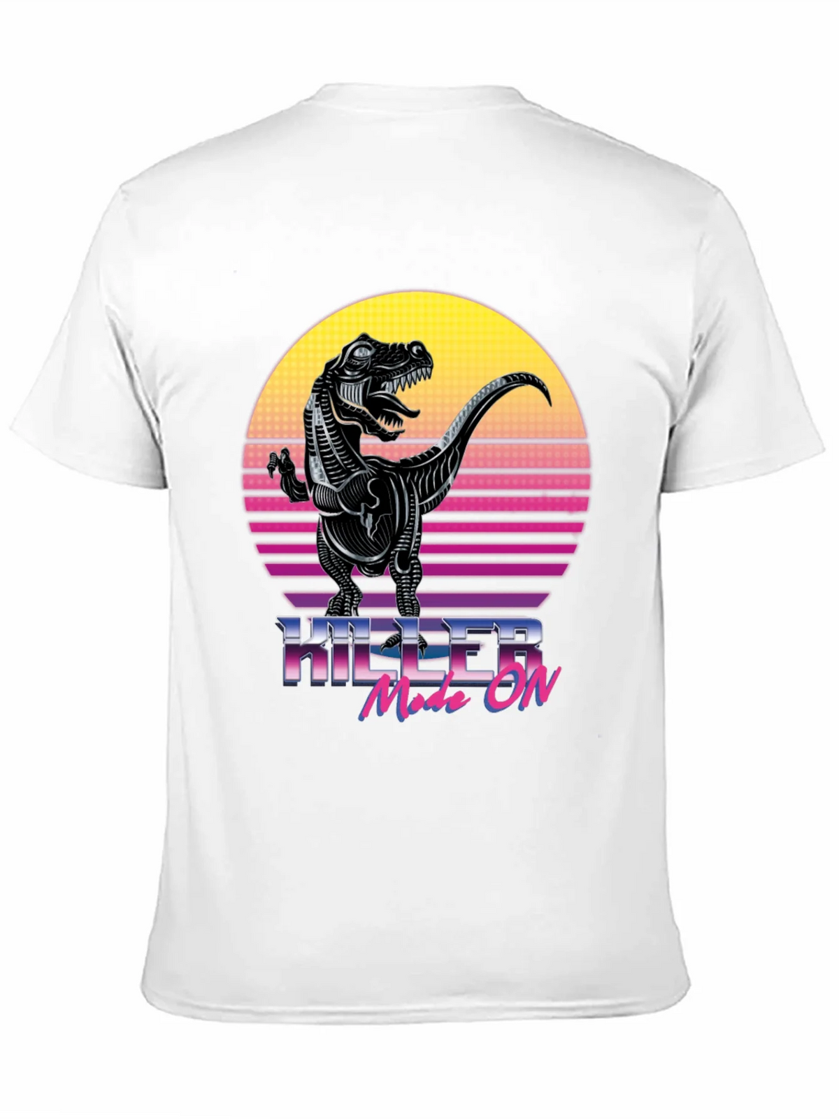 Killer Mode On T-Rex Retro Graphic T-Shirt product image 9