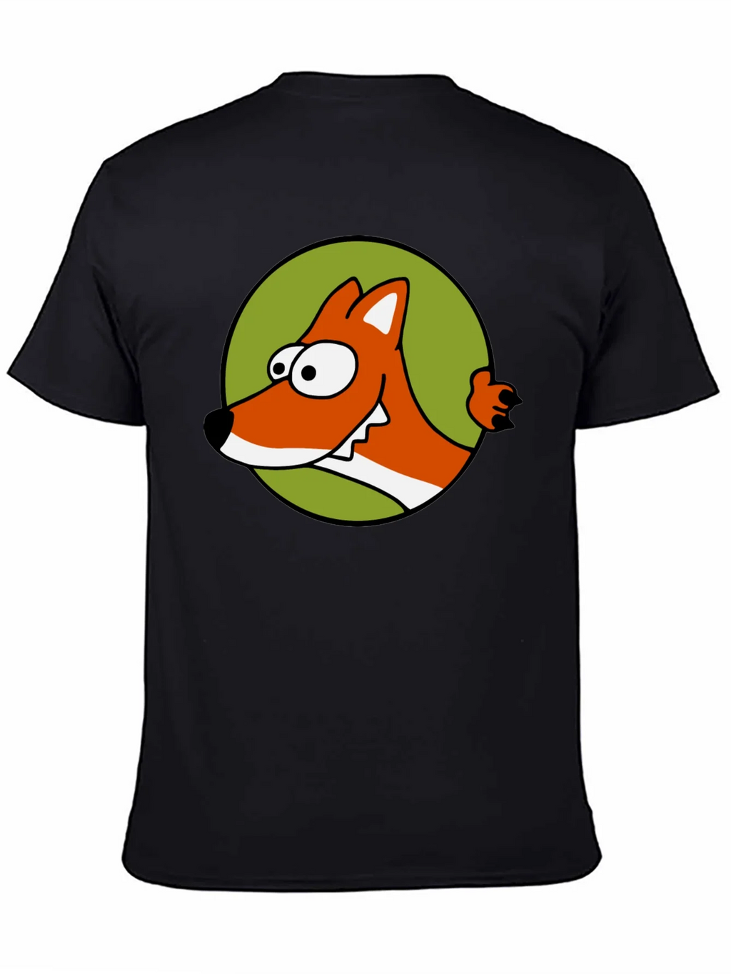 Cartoon Fox Graphic T-Shirt - Black product image 4