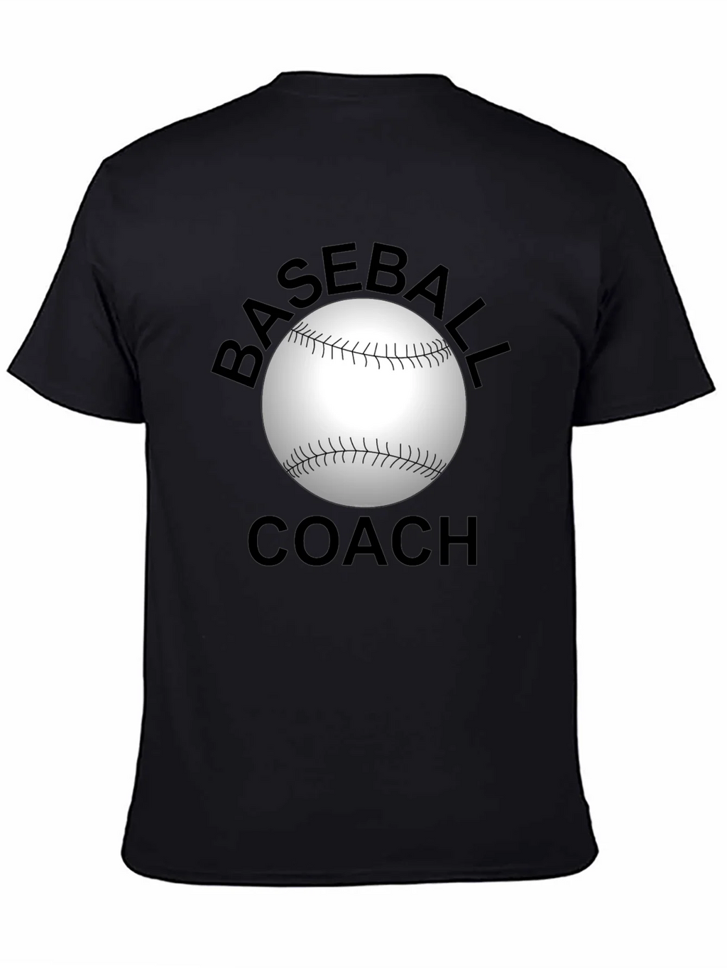 Baseball Coach Graphic T-Shirt - Black product image 3