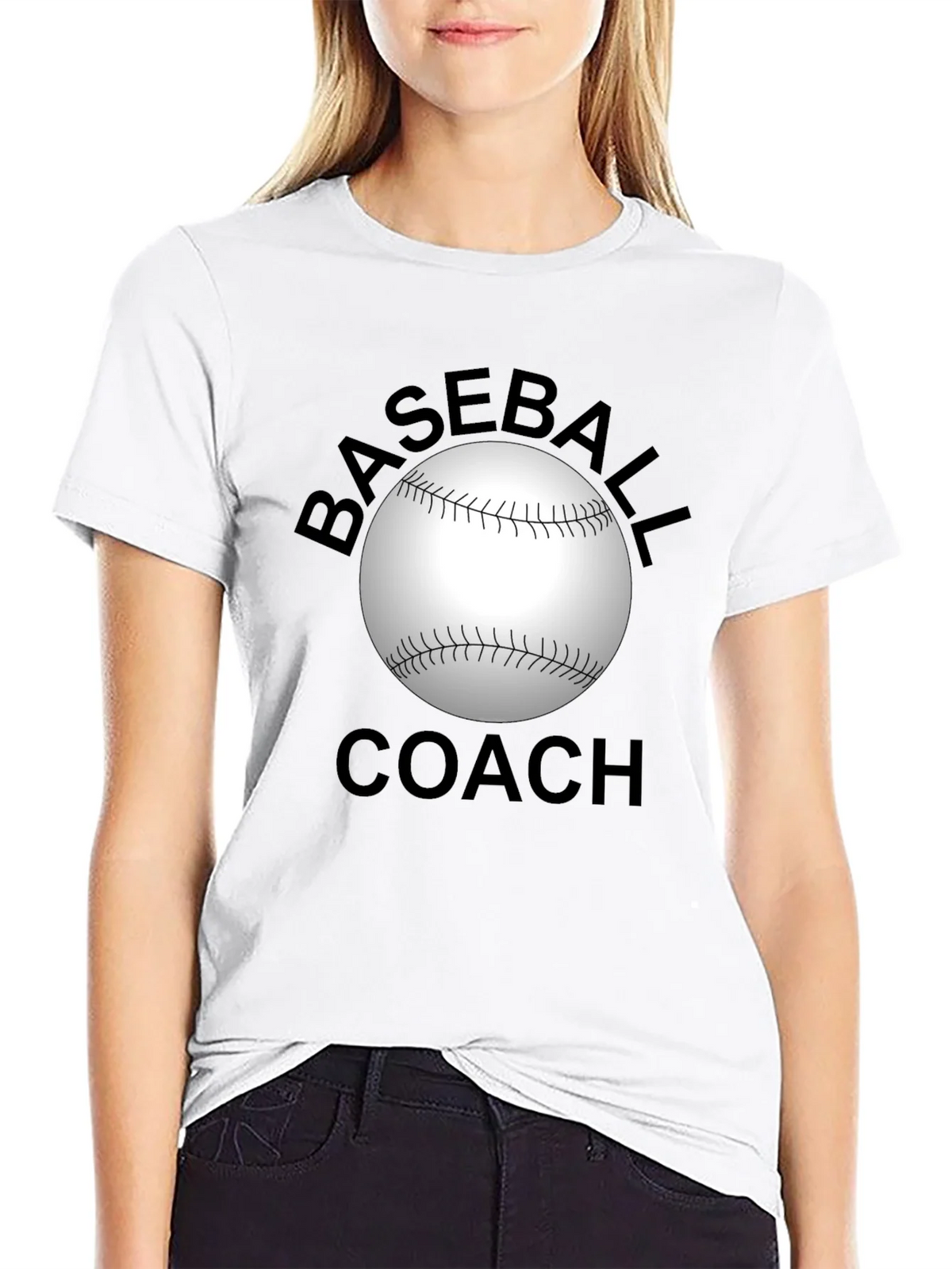 Baseball Coach Graphic T-Shirt - Black product image 5