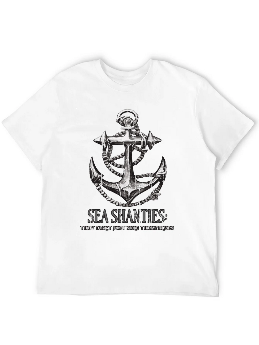 Sea Shanties Anchor Graphic T-Shirt - Black product image 11