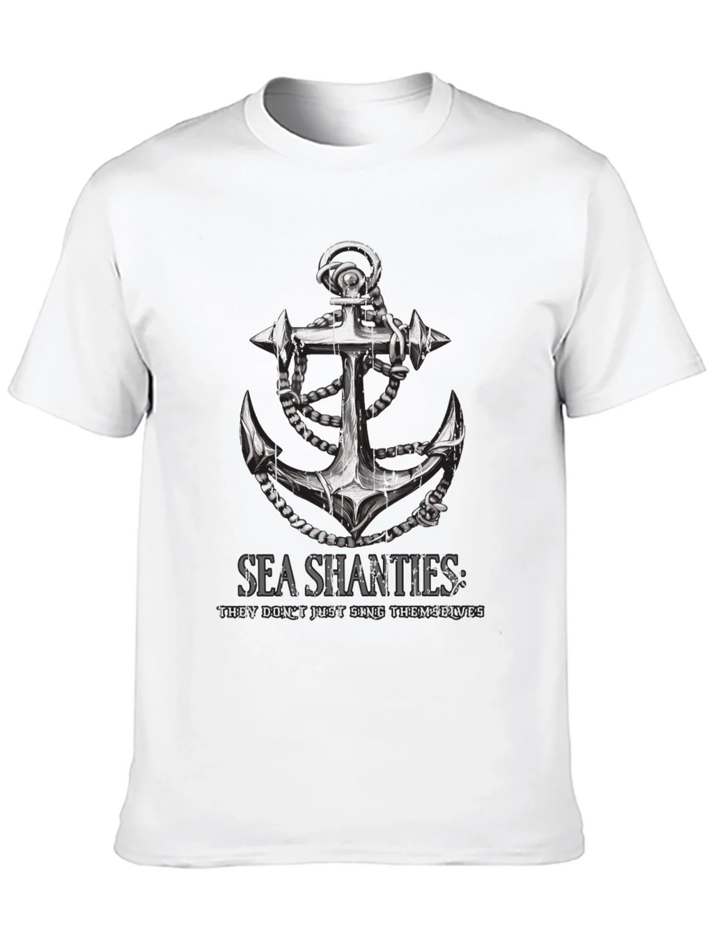 Sea Shanties Anchor Graphic T-Shirt - Black product image 9