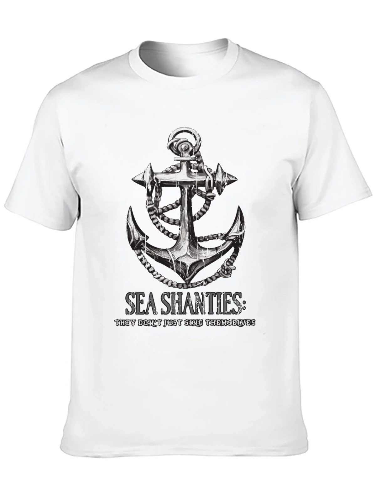 Sea Shanties Anchor Graphic T-Shirt - Black product image 9
