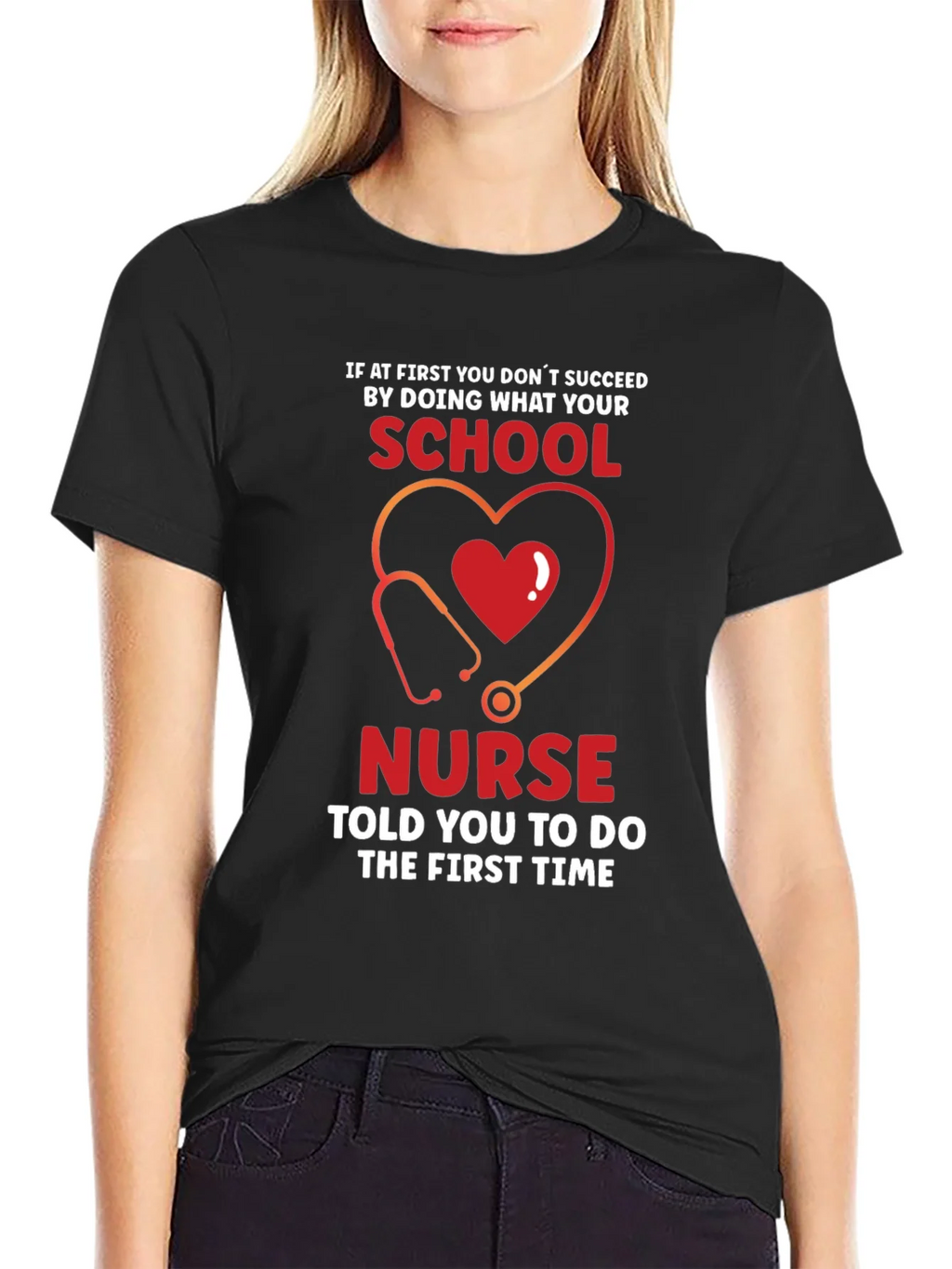 School Nurse T-Shirt: If at First You Dont Succeed Tee product image 2