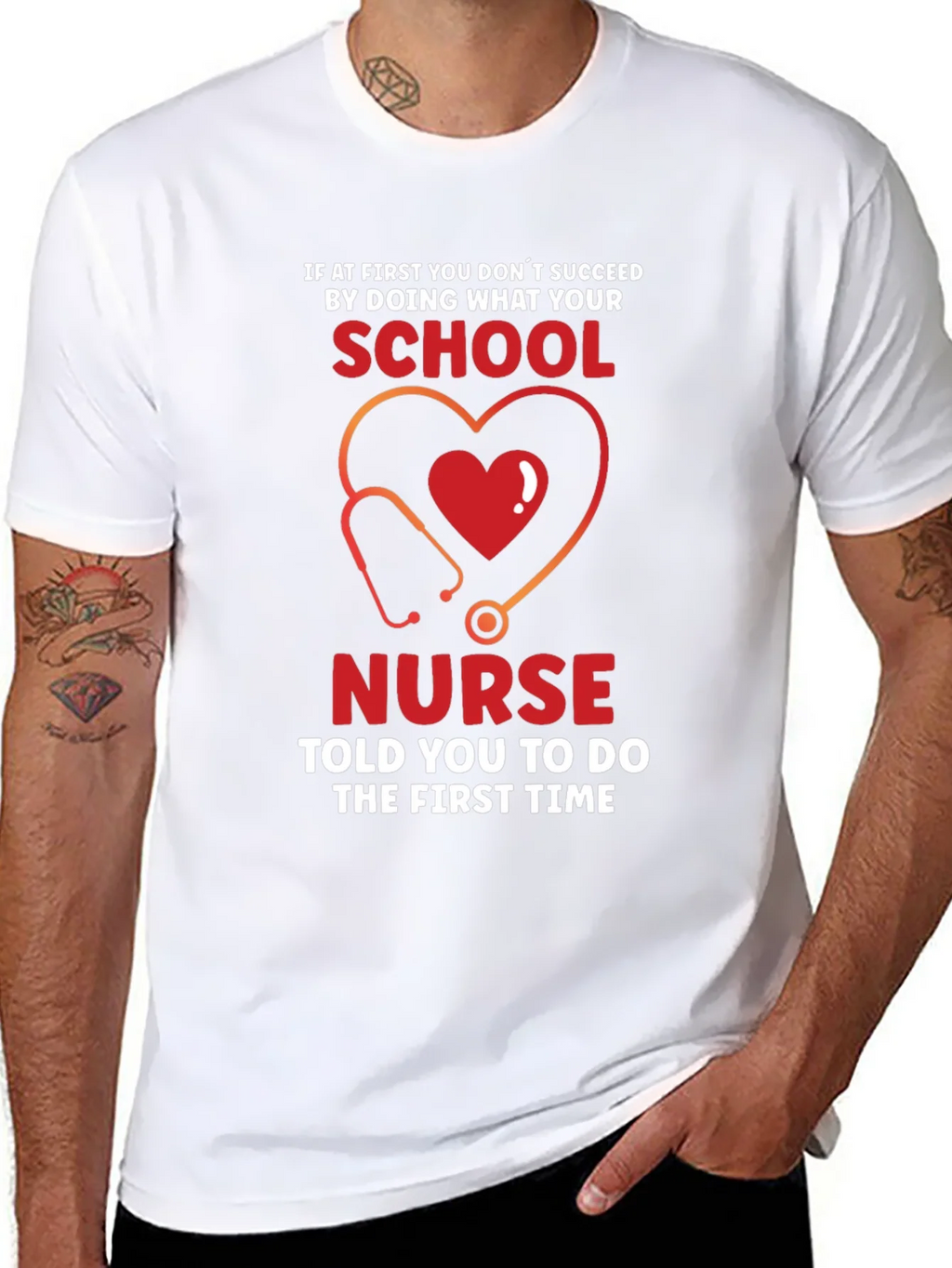School Nurse T-Shirt: If at First You Dont Succeed Tee product image 5