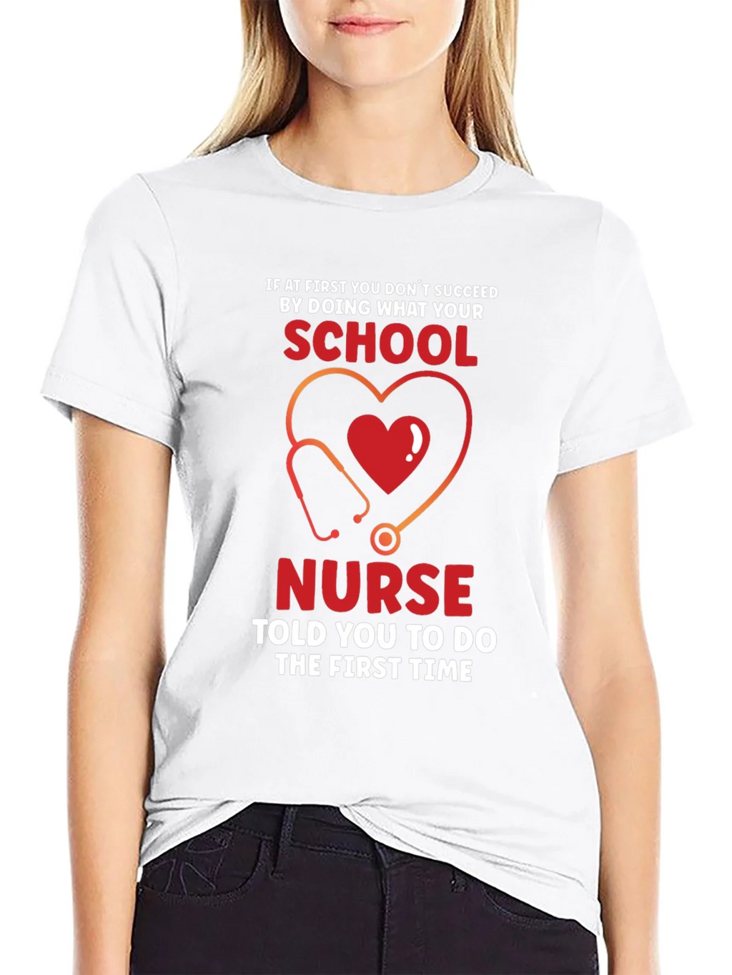 School Nurse T-Shirt: If at First You Dont Succeed Tee product image 6