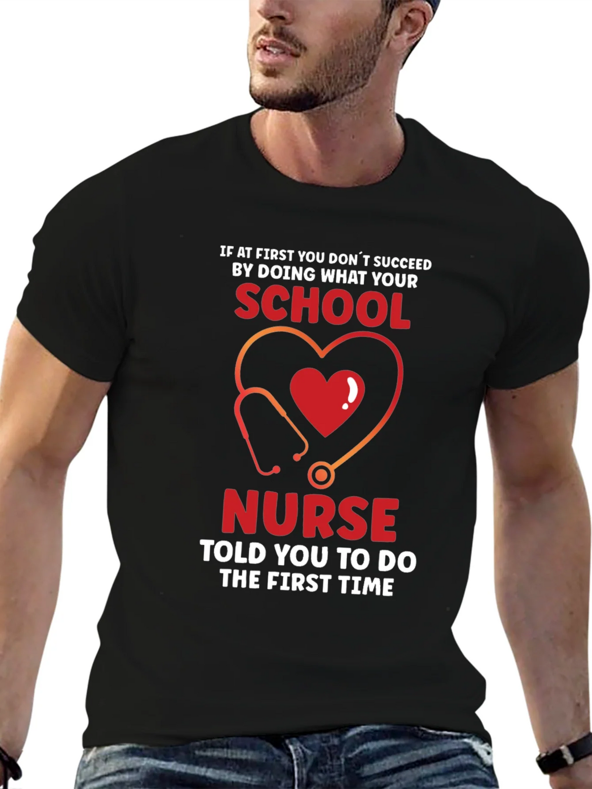 School Nurse T-Shirt: If at First You Dont Succeed Tee product image 4