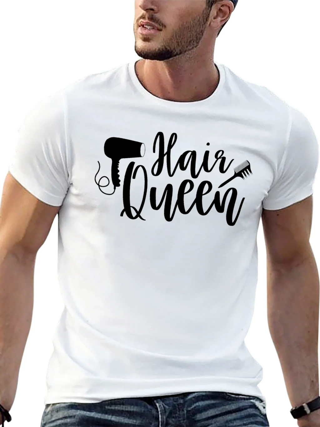 Hair Queen Black T-Shirt product image 12