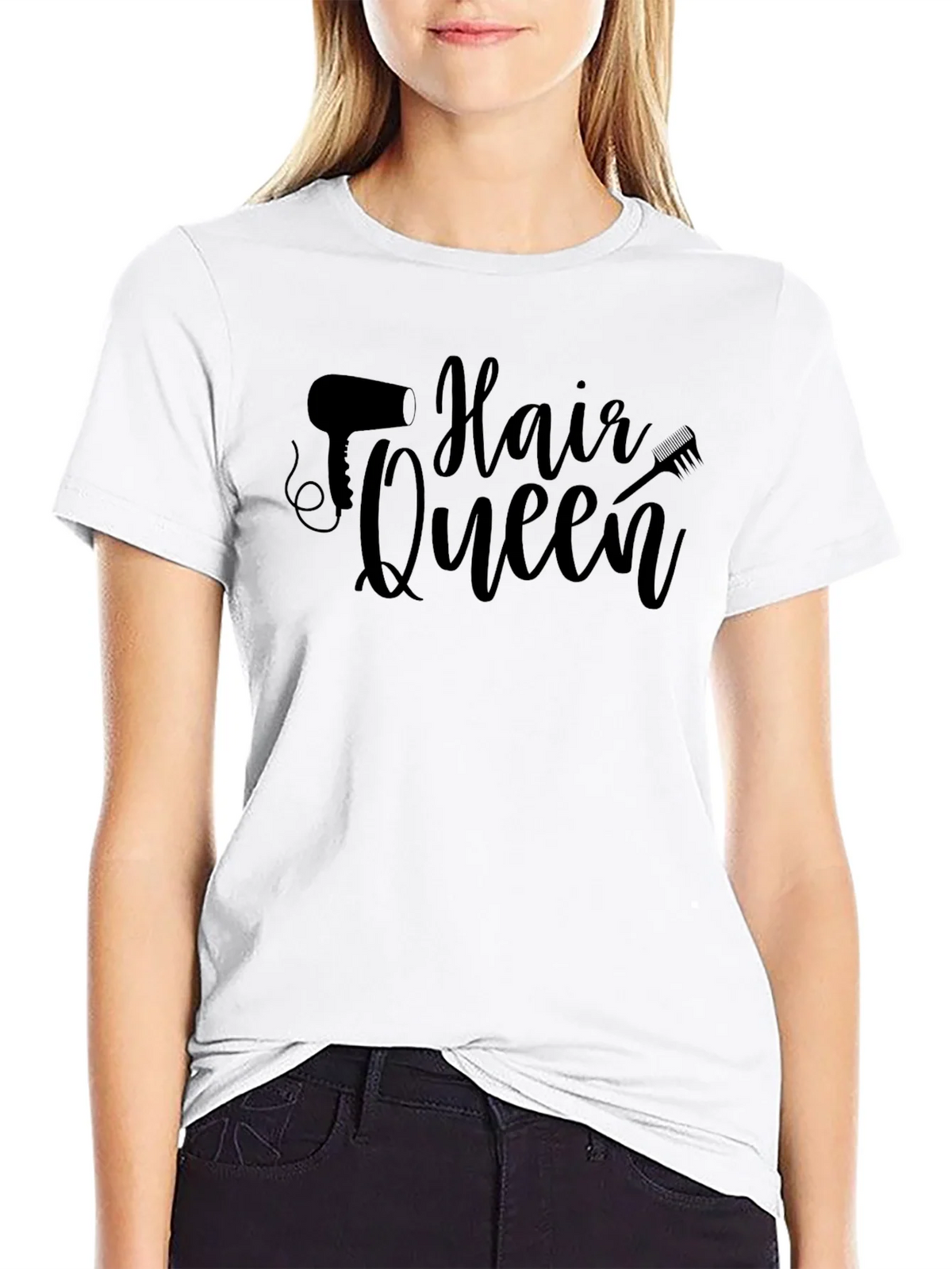 Hair Queen Black T-Shirt product image 8