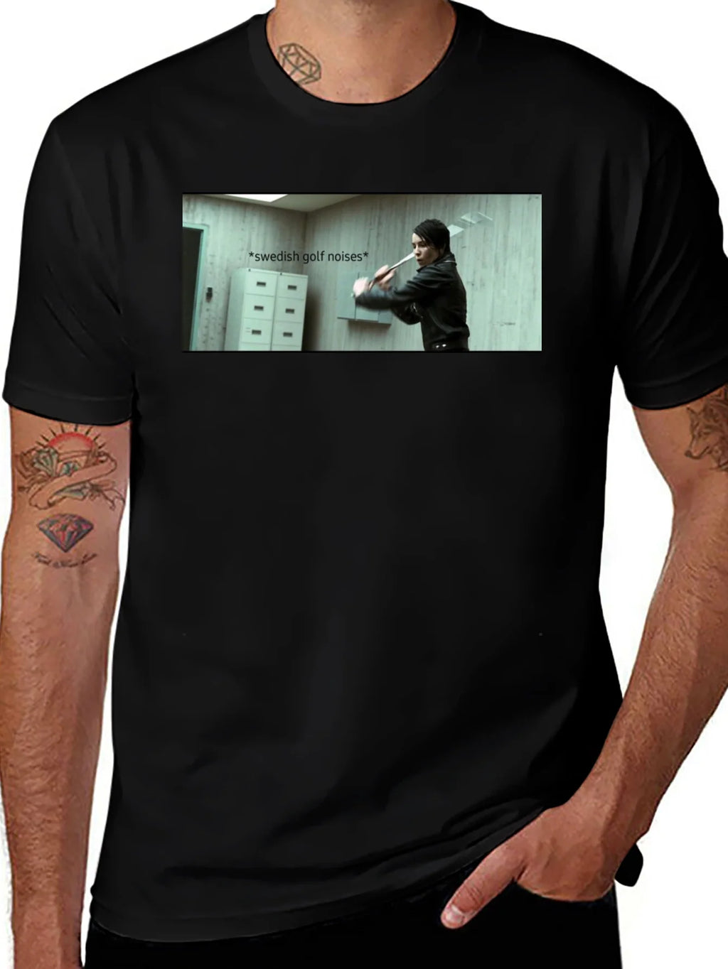 Swedish Golf Noises T-Shirt - Millennium Film product image 1