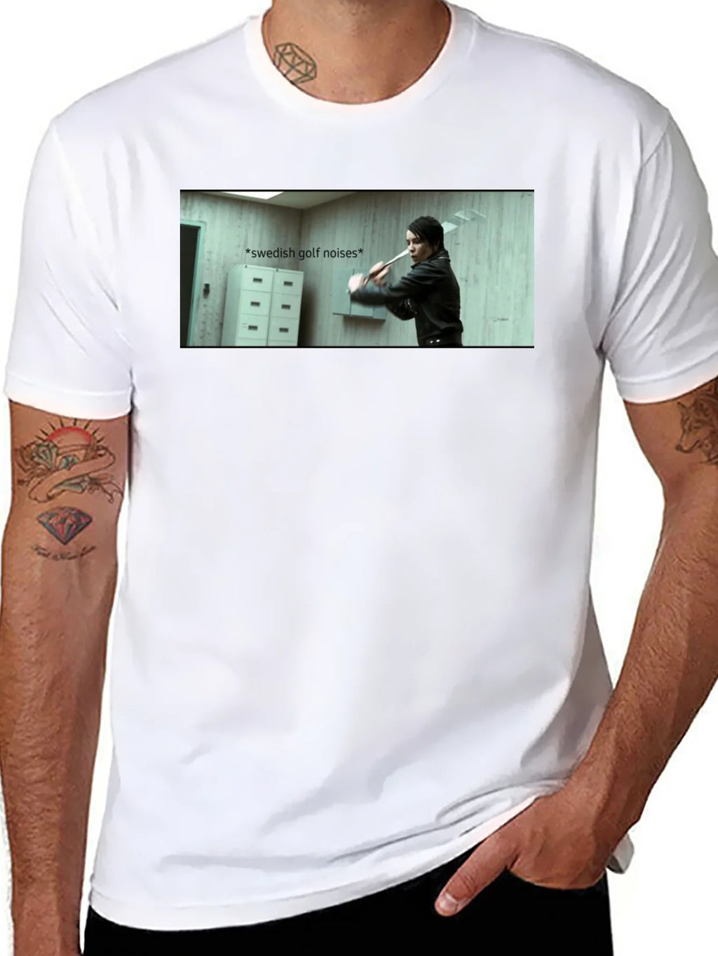 Swedish Golf Noises T-Shirt - Millennium Film product image 7