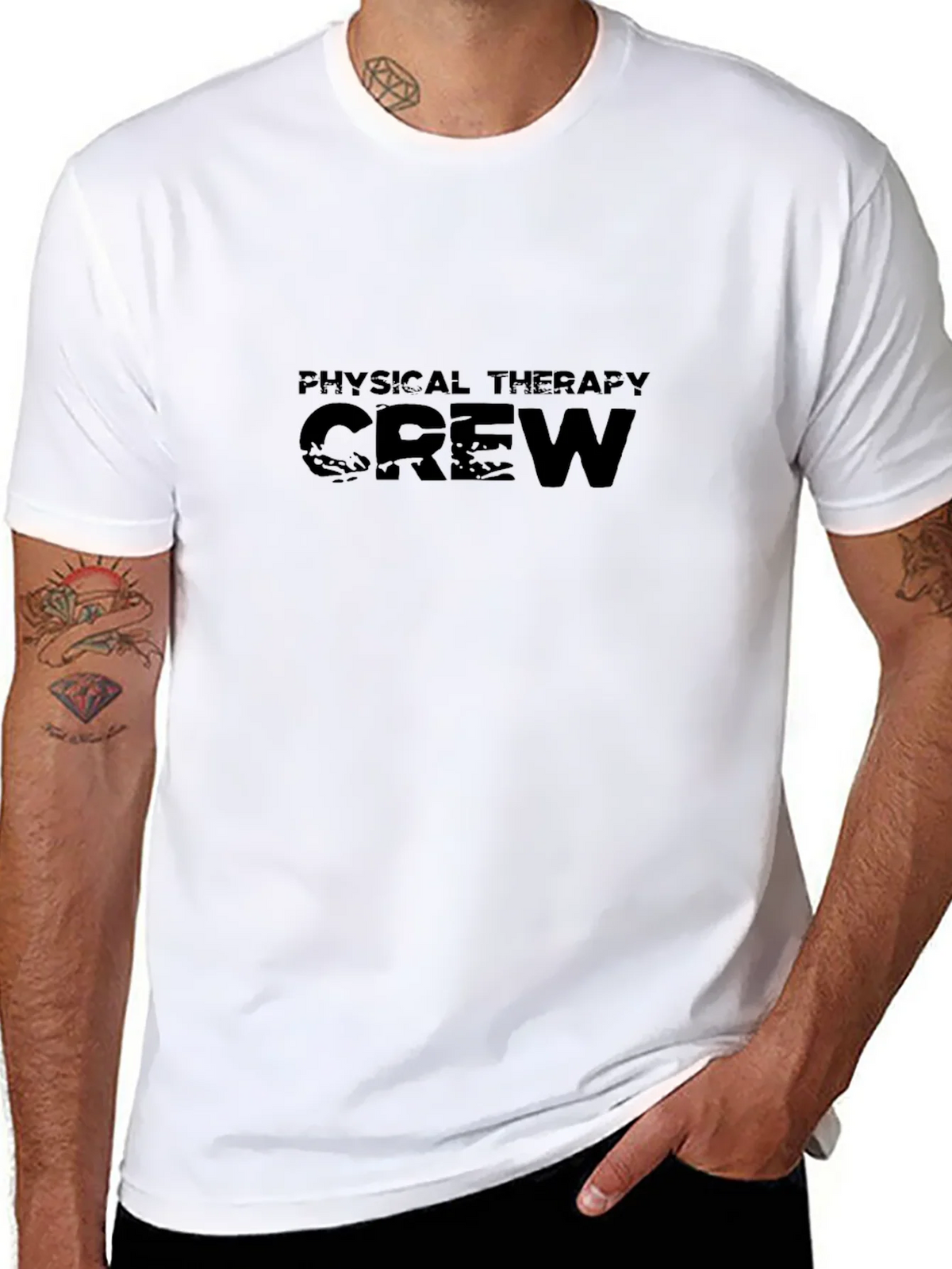 Physical Therapy Crew Black T-Shirt product image 7