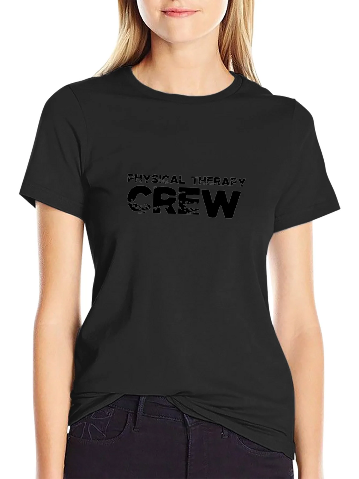 Physical Therapy Crew Black T-Shirt product image 2
