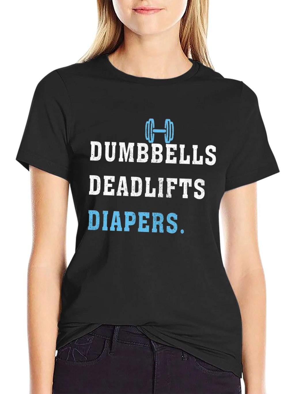 Dumbbells Deadlifts Diapers Mens T-Shirt product image 2