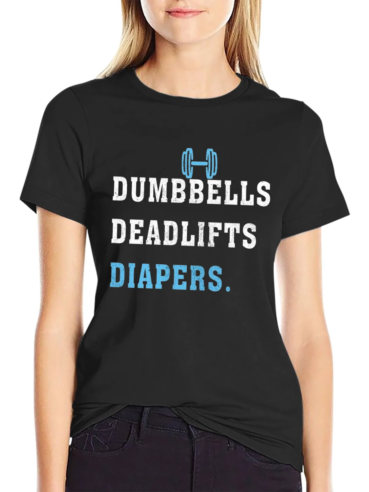 Dumbbells Deadlifts Diapers Mens T-Shirt product image 2