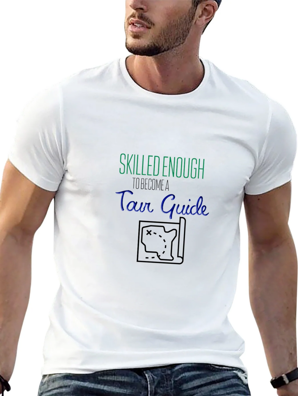 Skilled Enough Tour Guide Black T-Shirt product image 12