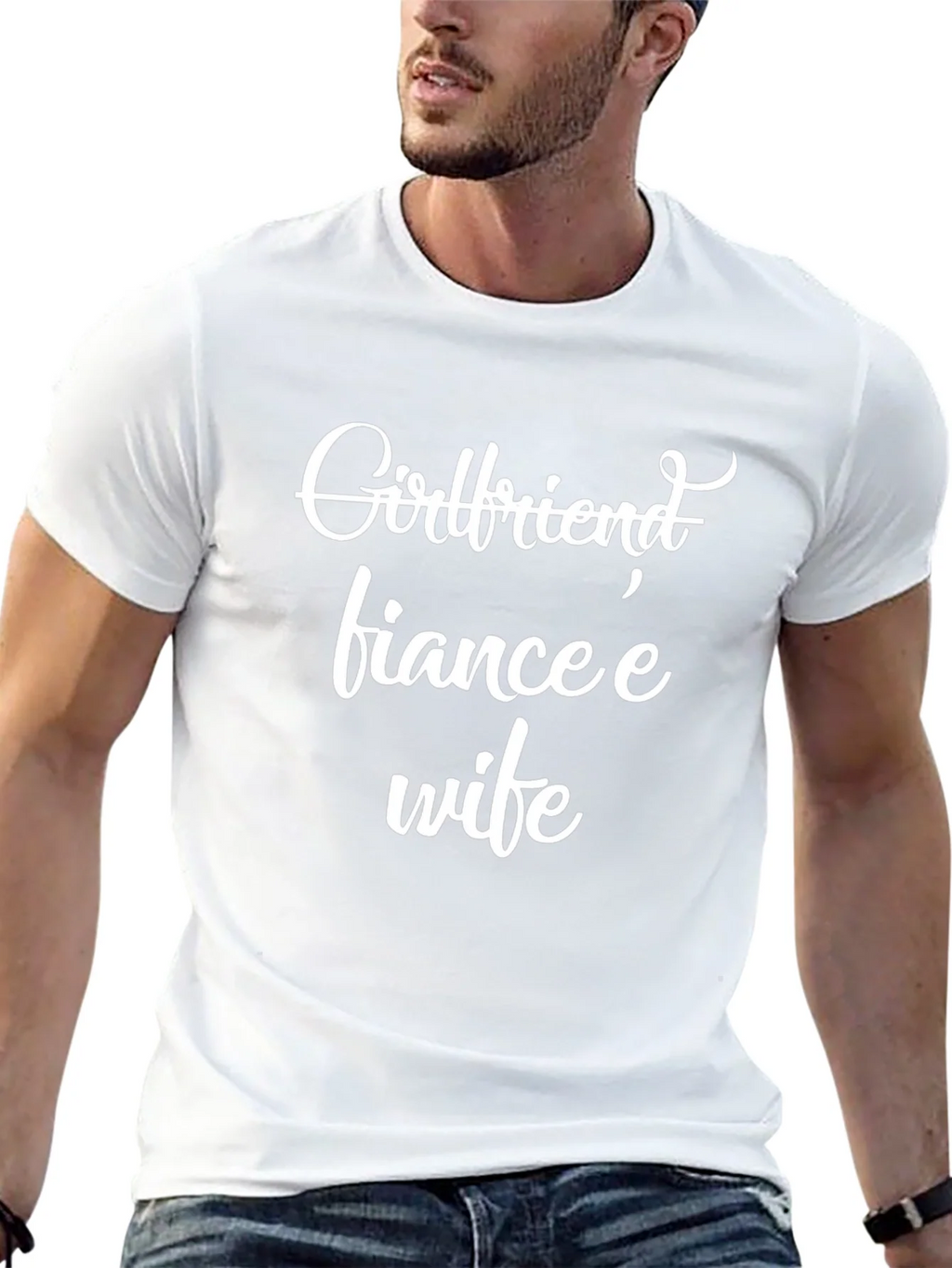Girlfriend Fiancee Wife Black Graphic Tee product image 11