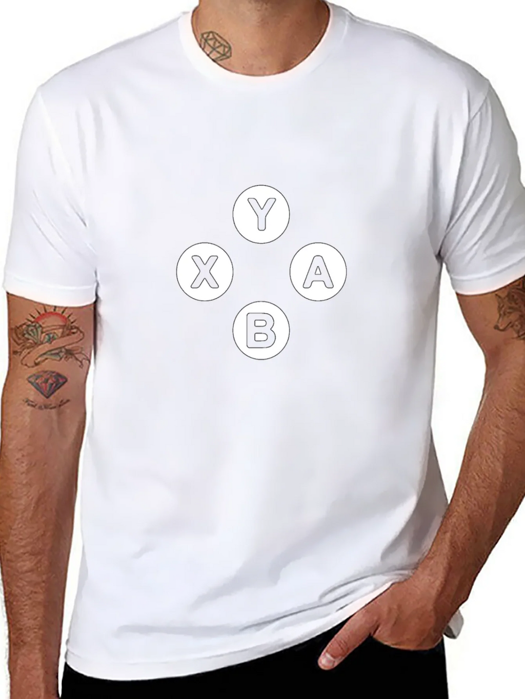 Gaming Buttons Tee - Xbox Style Design product image 7