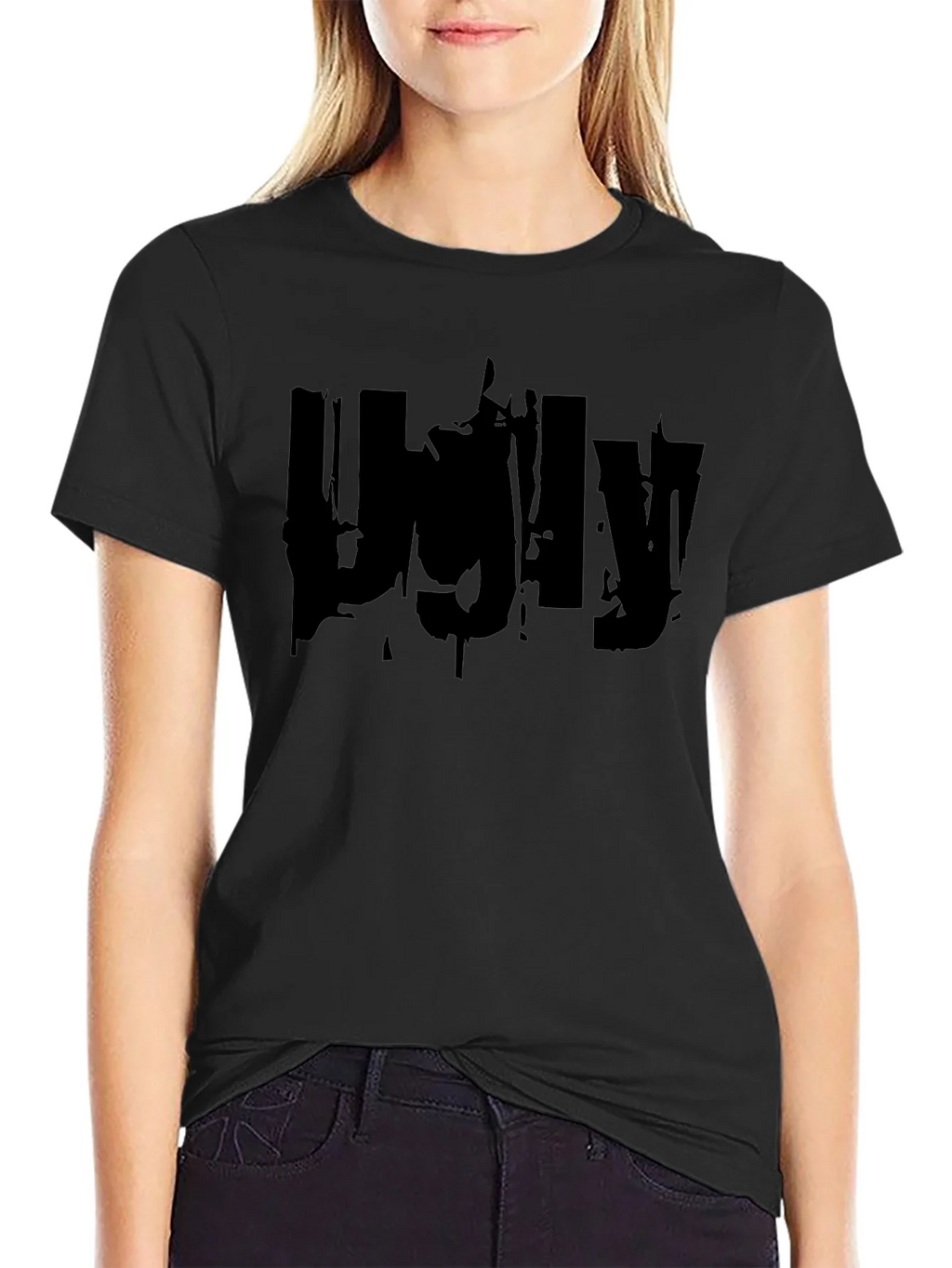 Ugly Graphic Print Black T-Shirt product image 2