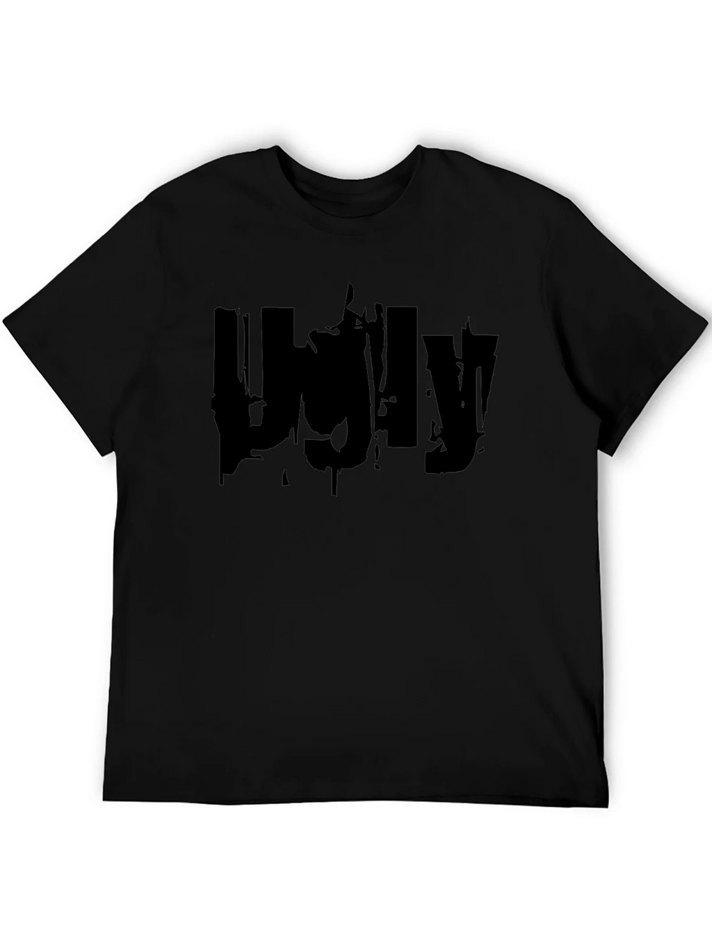 Ugly Graphic Print Black T-Shirt product image 5
