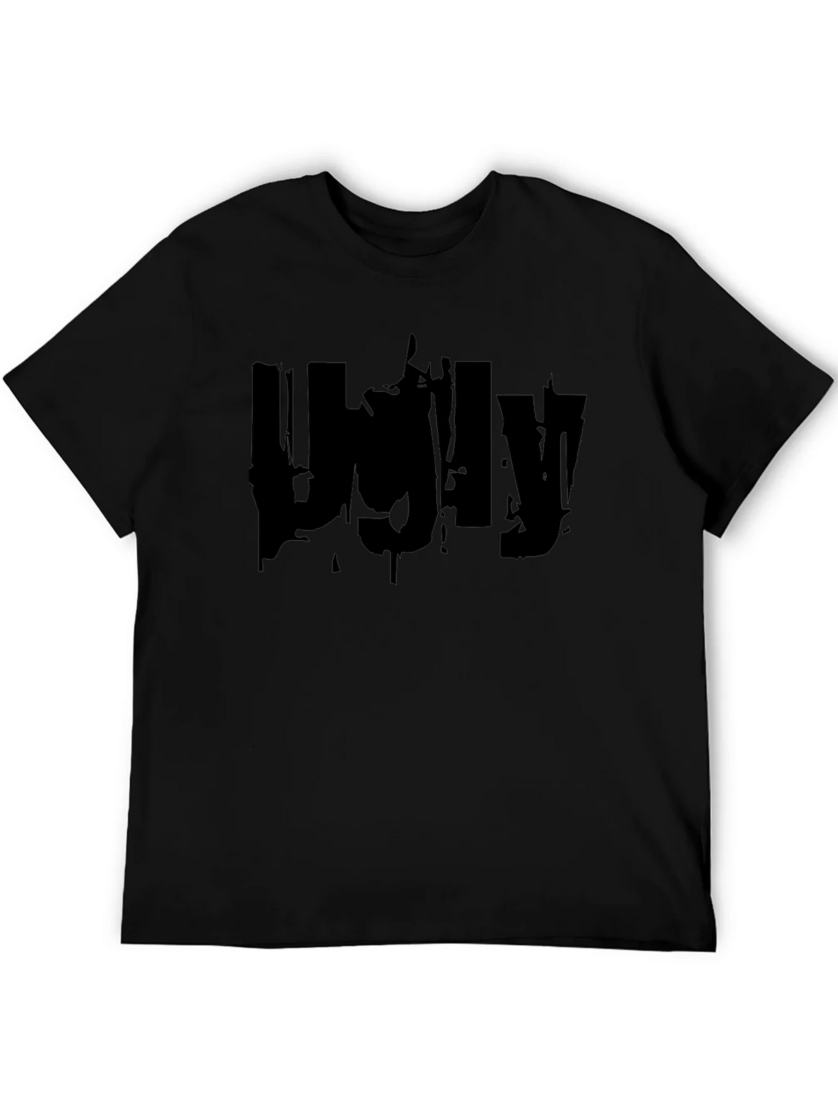 Ugly Graphic Print Black T-Shirt product image 5