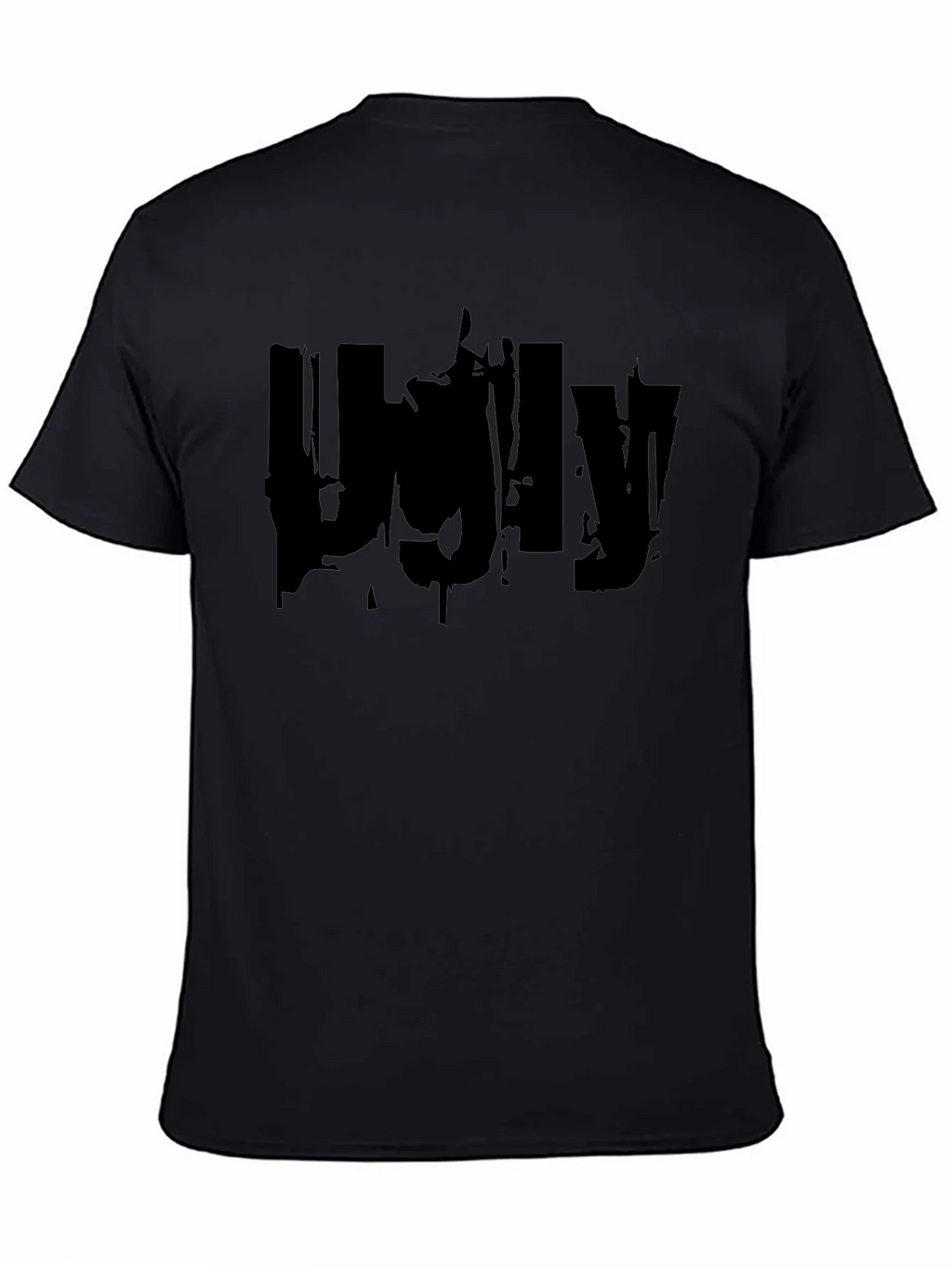 Ugly Graphic Print Black T-Shirt product image 4