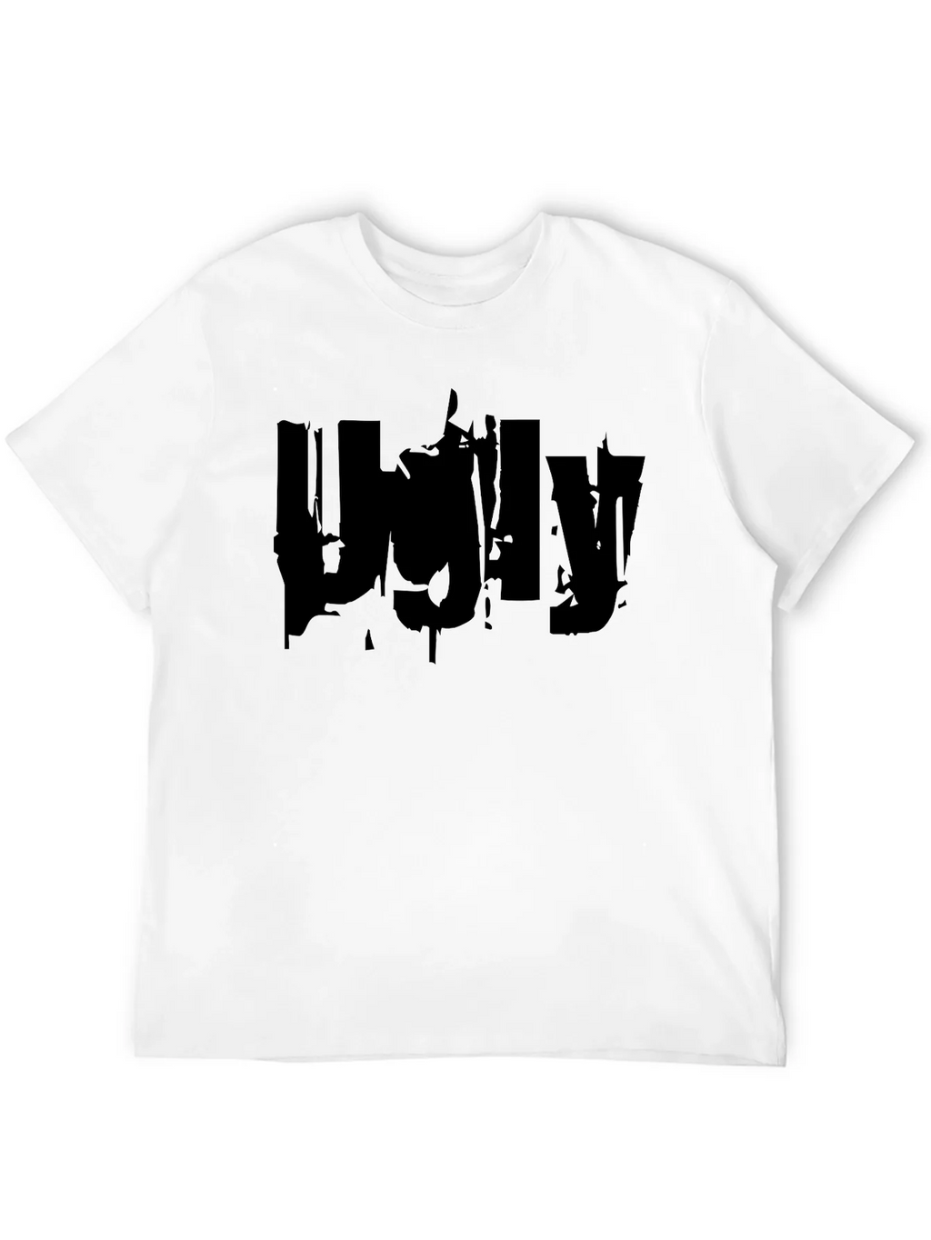 Ugly Graphic Print Black T-Shirt product image 11