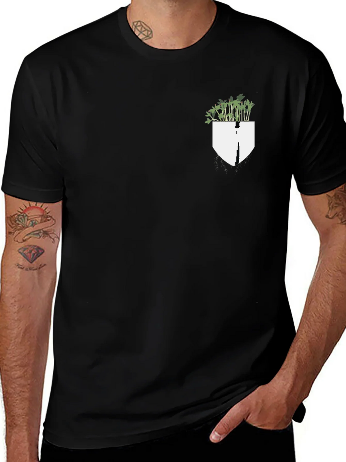 Plant Pocket Black Tee product image 1