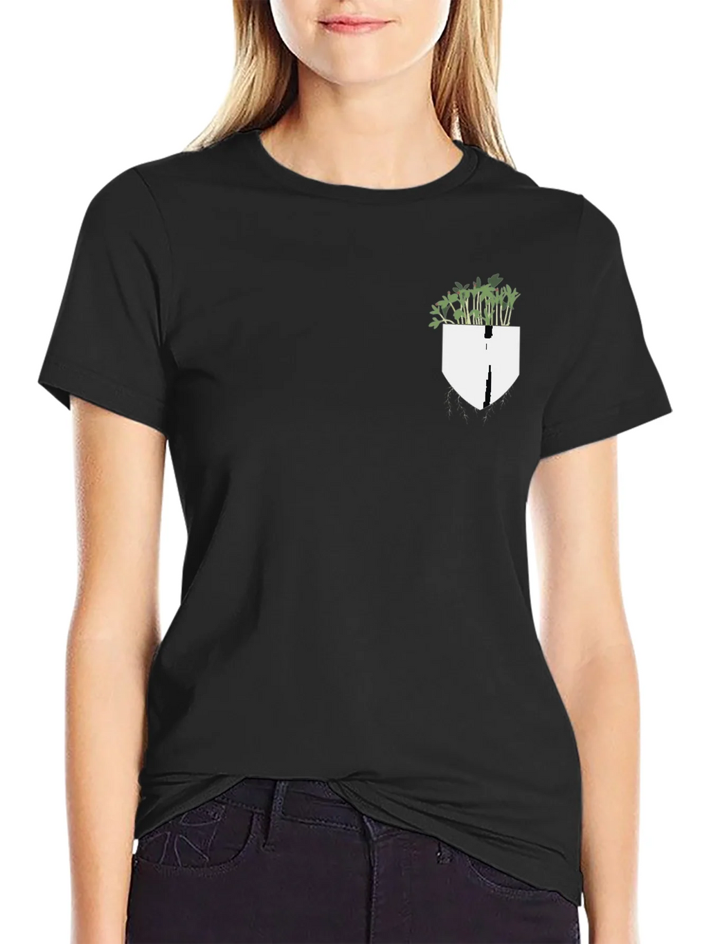 Plant Pocket Black Tee product image 2