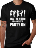 Party On Graphic Tee - Unisex Black T-Shirt product image 1