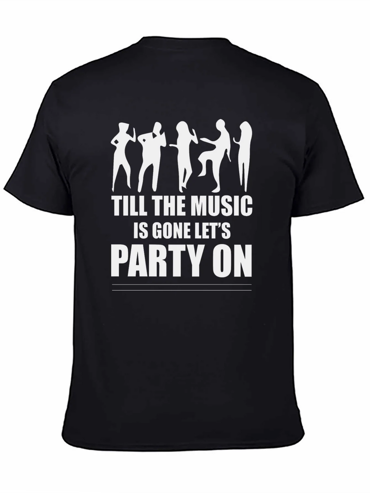 Party On Graphic Tee - Unisex Black T-Shirt product image 4