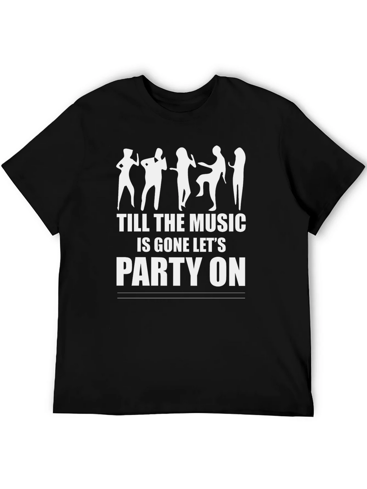 Party On Graphic Tee - Unisex Black T-Shirt product image 5