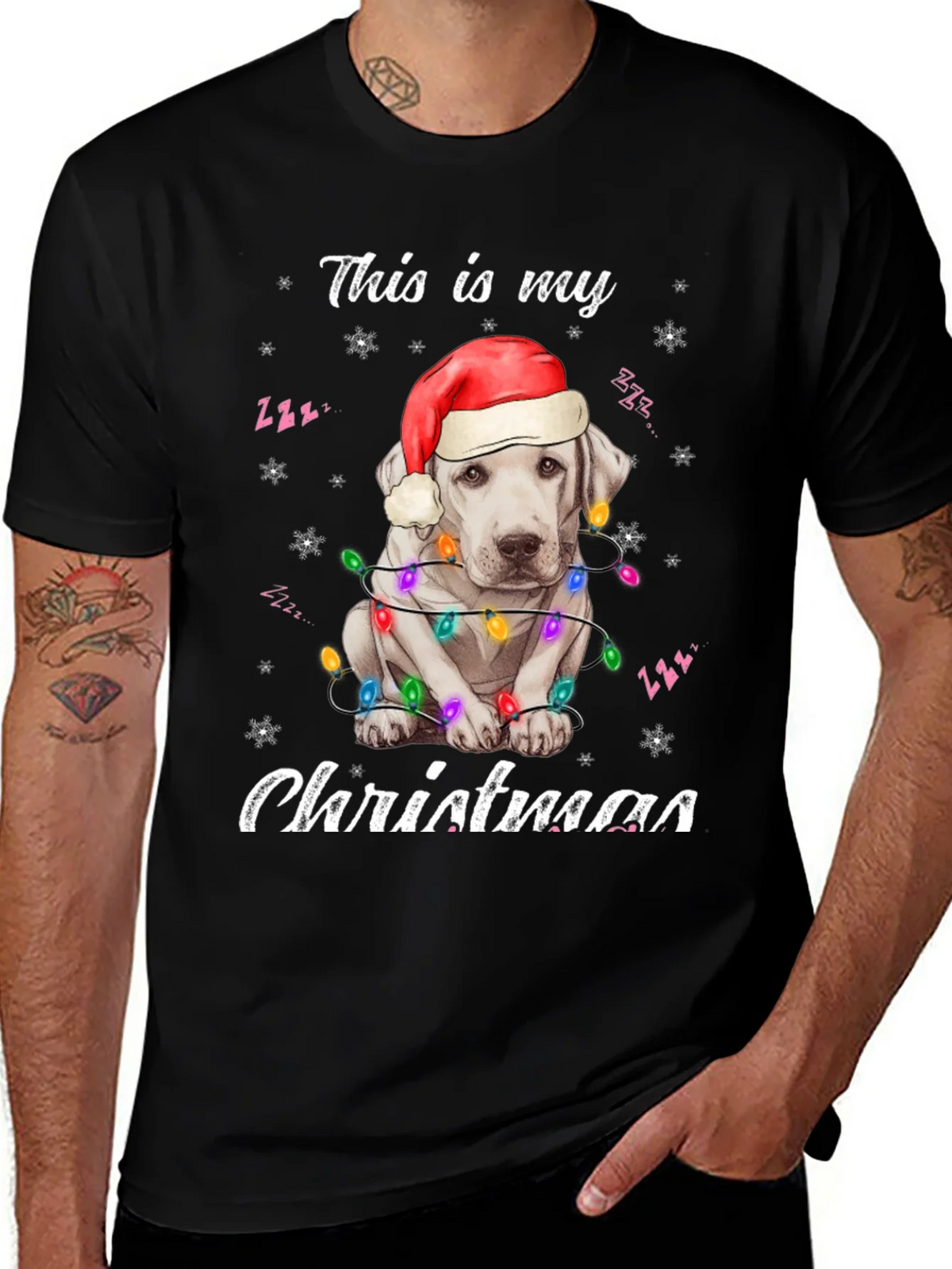 Christmas Dog T-Shirt - Festive Holiday Apparel