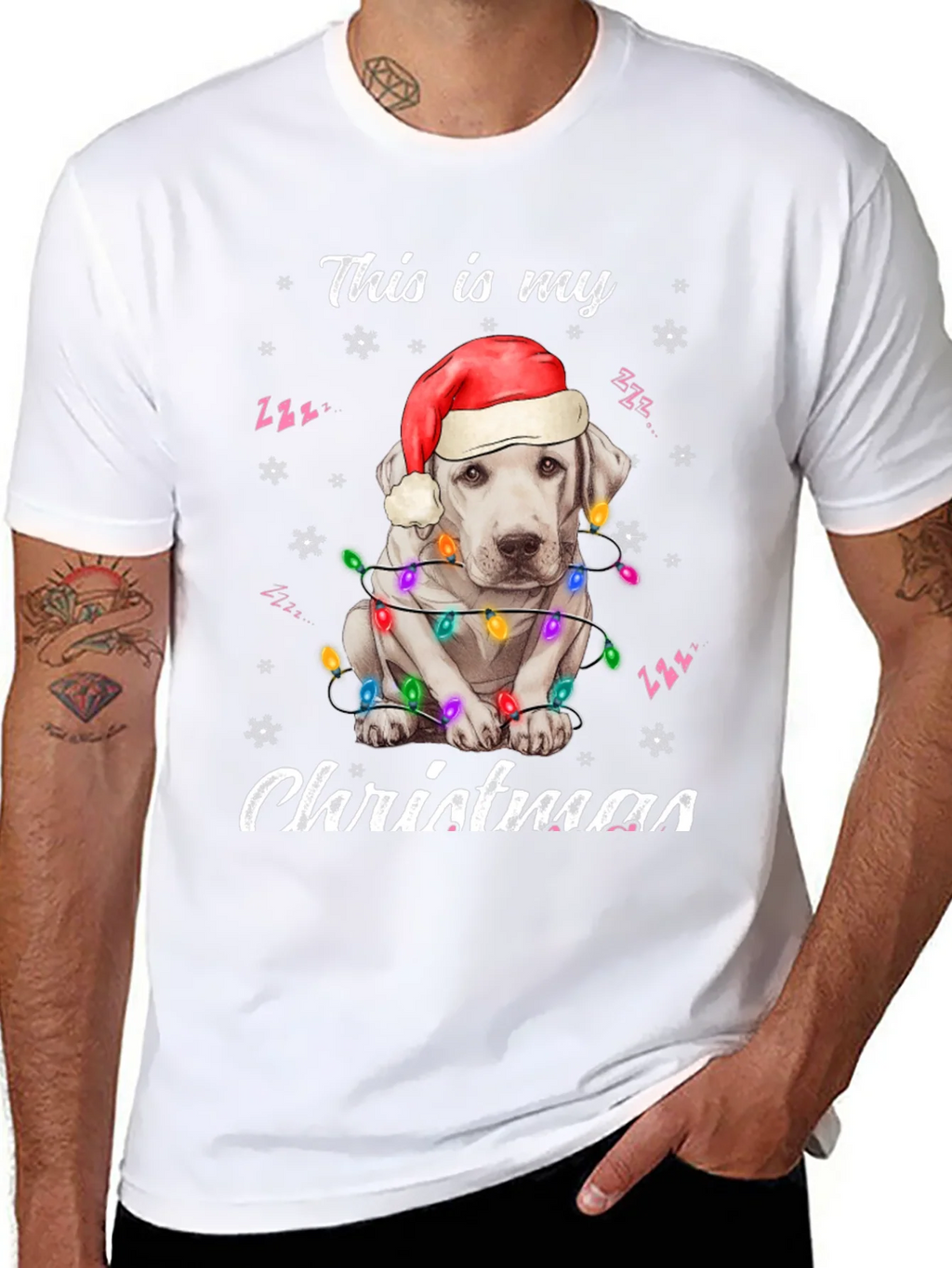 Christmas Dog T-Shirt - Festive Holiday Apparel