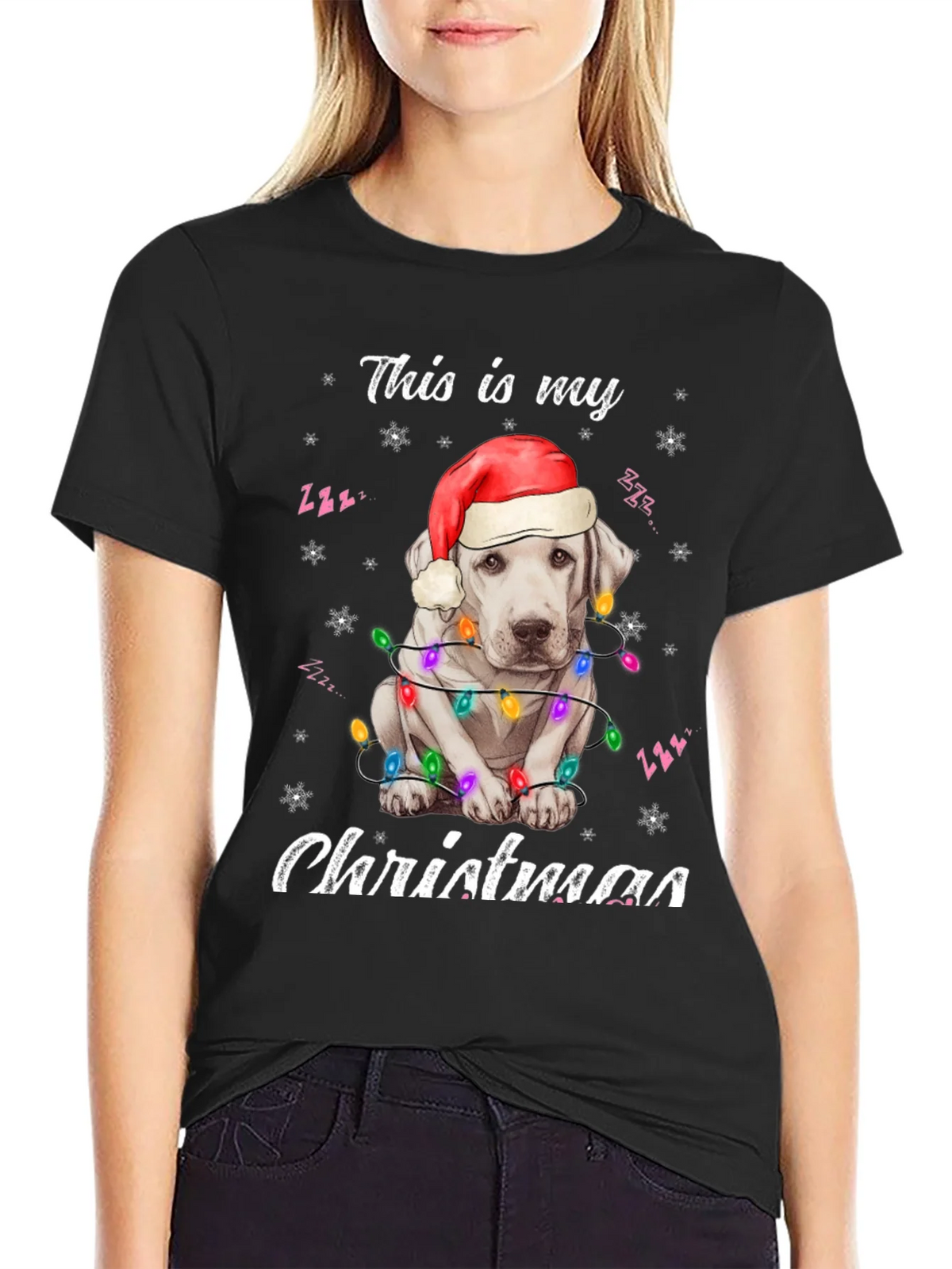 Christmas Dog T-Shirt - Festive Holiday Apparel