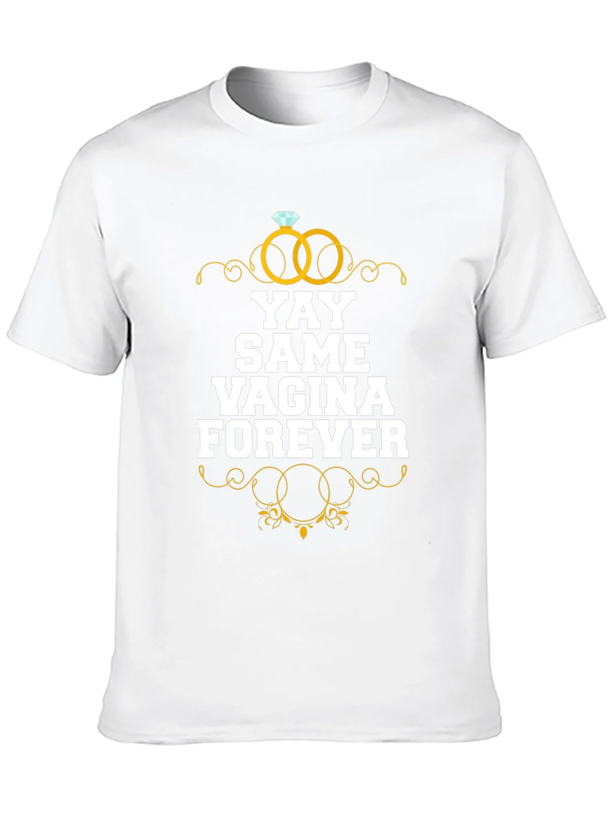 YAY Same Vagina Forever Graphic Tee - Black Cotton product image 9